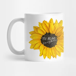 You Are My Sunshine Sunflower Mug